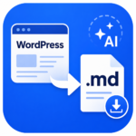 Download your WordPress site as .md markdown files